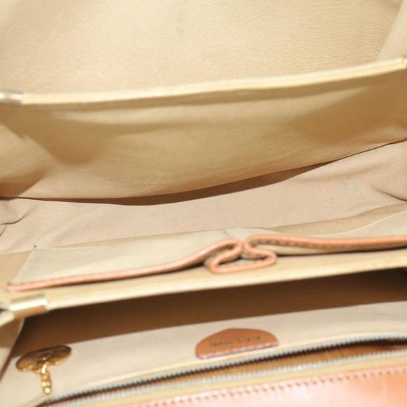 CELINE Macadam Canvas Hand Bag Beige Auth bs11411 - Picture 10 of 16